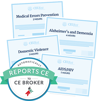 Automatically reports CE to CEBroker