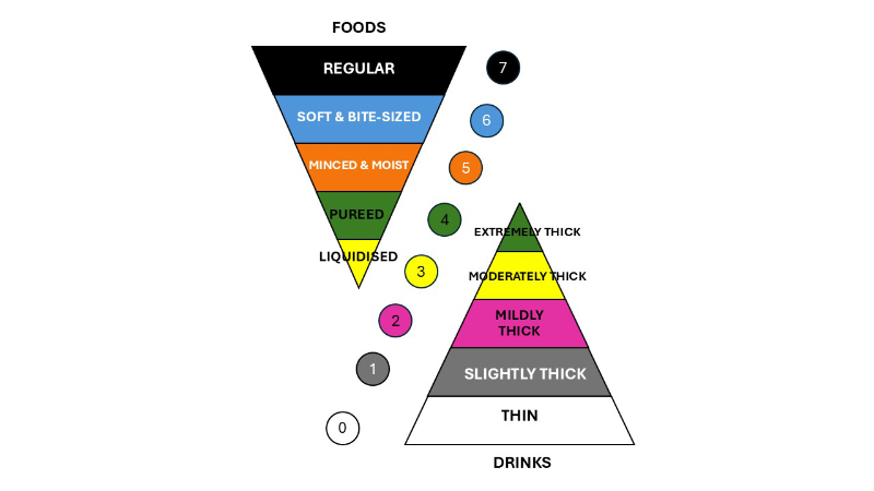 graphic showing food modification diagram