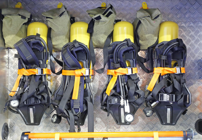 photo of self contained breathing apparatus