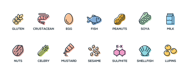 graphic listing top allergens