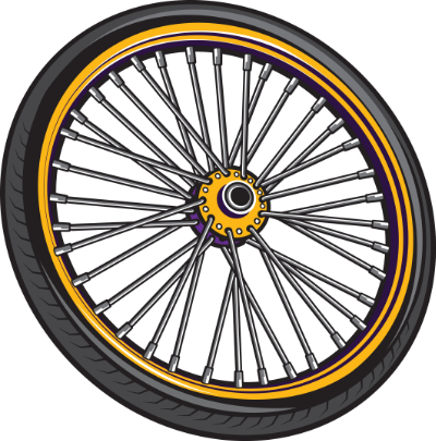 graphic of a wheel