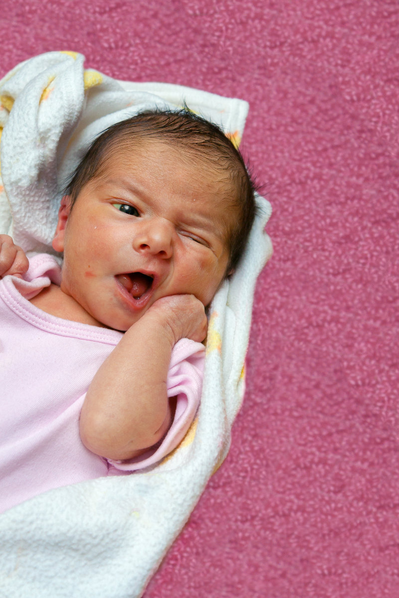 photo of infant rooting