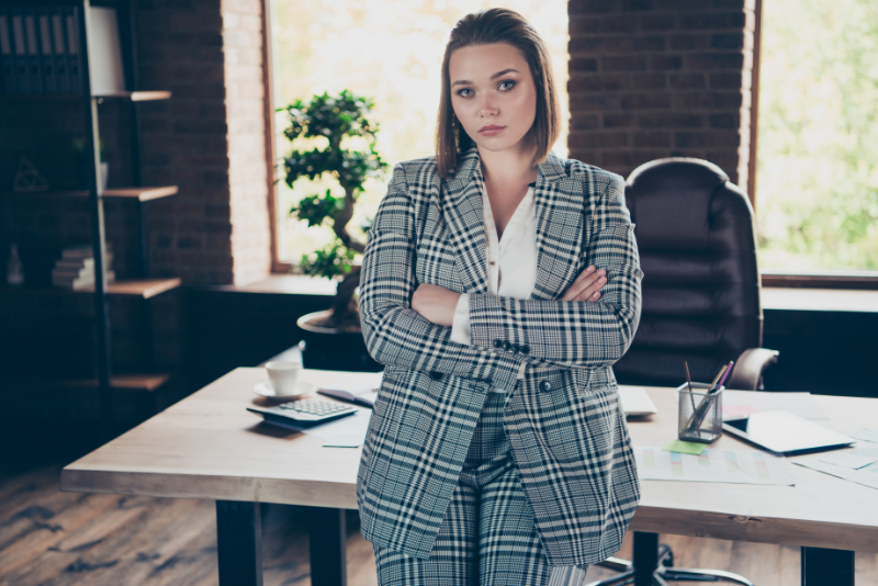 photo of woman with arms crossed
