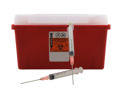 biohazard sharps container image