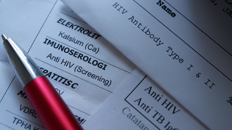 photo of laboratory testing paperwork