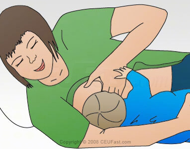 graphic showing side laying position